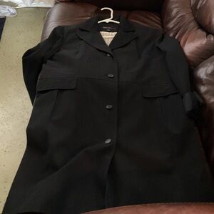 Classic Black Women's All Weather Coat by Jason Kole